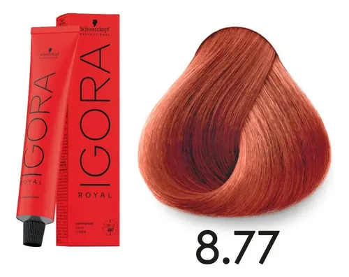 Tinte profesional para el cabello Igora Royal 8-77 Schwarzkopf, 60 g