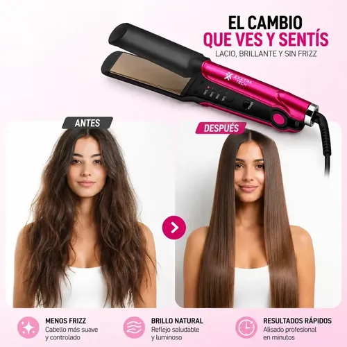 Plancha De Pelo Exxtra Tech 45w Cuidado De Cabello