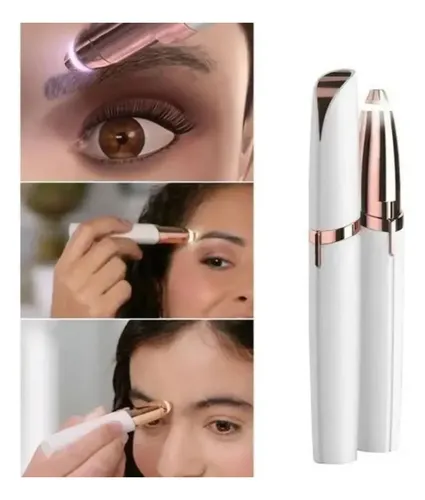 Kit De Depiladora Facial Eléctrica Indolora Para Cejas