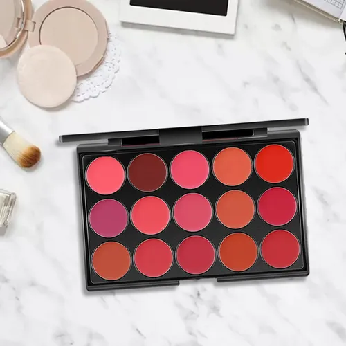 Paleta De Labios 15 Brillos De Labios Hidratantes Estilo A