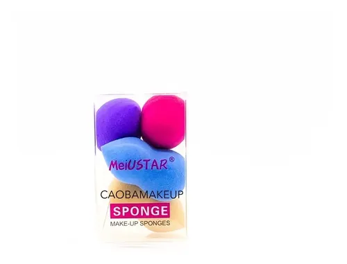 Set X4 Esponjas Blender Mini Rostro Corrector Contorno Base