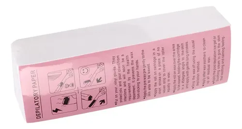 500 Tiras De Depilación No Tejidas De Papel Encerado Depilat