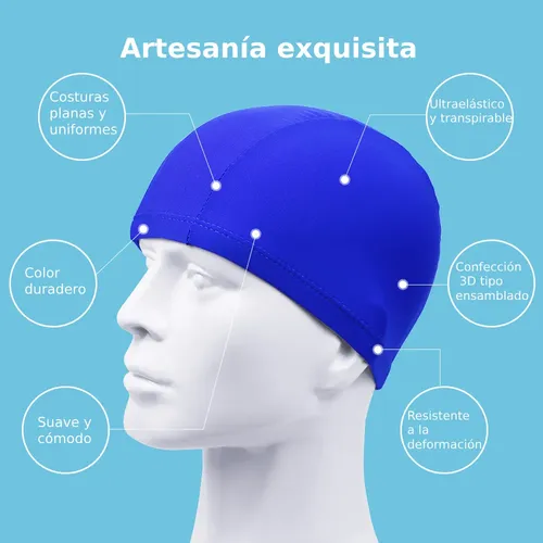4 Unidades De Gorros De Natación Unisex De Licra, 4 Colore