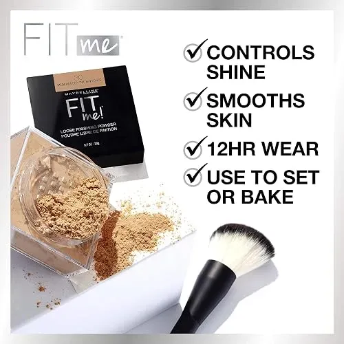 Maybelline Fit Me Polvo Fijador Suelto Maquillaje Acabado