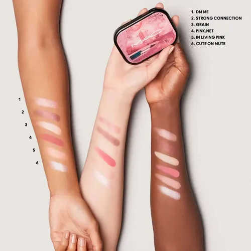 Connect In Colour Eye Shadow Palette 6.25g Sombra Rose Lens