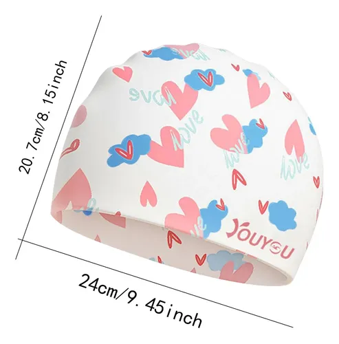 Gorro De Natación De Silicona Para Hombres Y Corazón