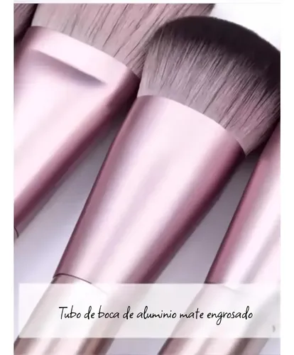 Set De Brochas De Maquillaje De Viaje Con Bolsa