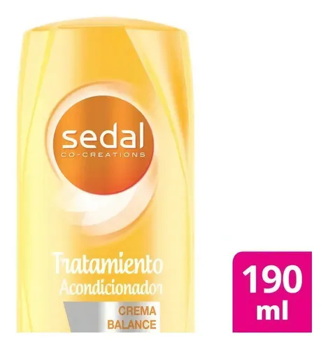 Acondicionador Sedal Co-Creations Crema balance en botella de 190mL por 1 unidad