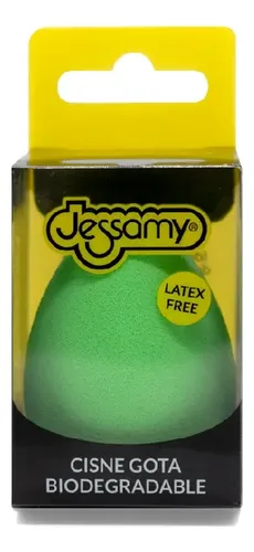 Esponja Gota Blender Sin Latex 3D Jessamy Verde Mediana Maquillaje