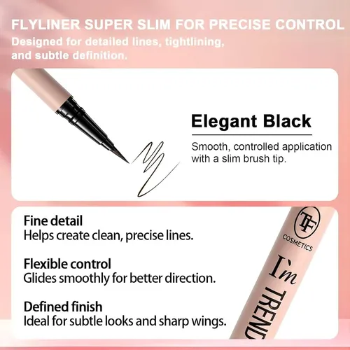Delineador Líquido Vegano Hipoalergénico Flyliner Elegant
