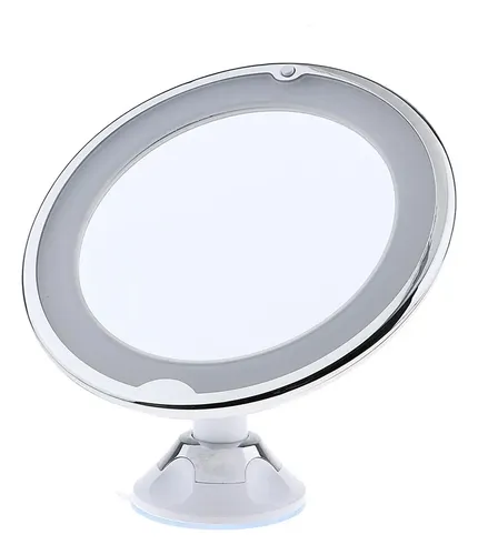 3x Espejo De Maquillaje Con Luz Led Giratorio 7x Para Maquil