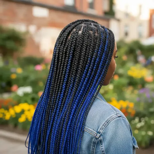 Kanekalon Extension Pelo Termico Trenza Africana 60cm Lfme Azul A 29