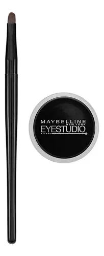 Delineador de ojos Gel Lasting Drama Gel Maybelline Color Negro Efecto Mate