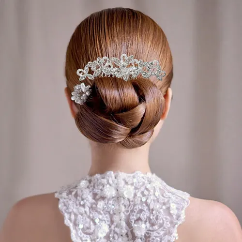 Peineta De Novia Con Rhinestone,accesorios Para El Cabello