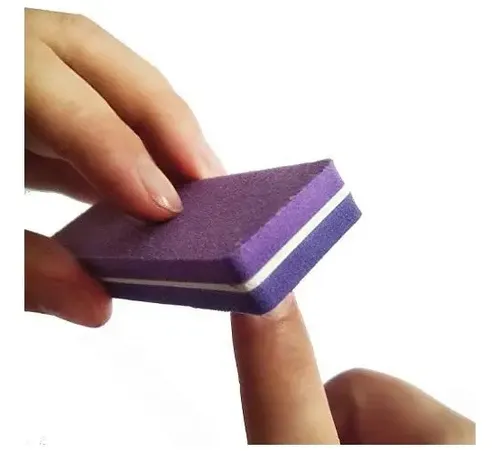 3 Mini Lima Sponge 100/180 Uñas Esculpidas Manicuria Recta