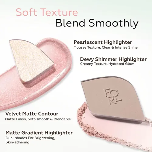 Paleta Focallure Iluminador/contorno 15.5 G Strawberry Latte