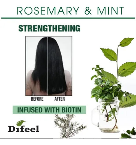 Tratamiento Capilar Difeel Hot Oil Rosemary Mint 240 Ml