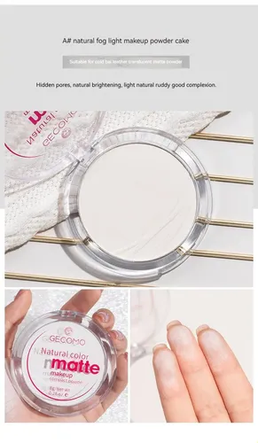 Polvo Compacto Mate Control Grasa Larga Duracion Facial