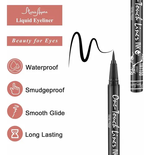 Paquete Triple De Eyeliner Líquido Hipoalergénico Maria