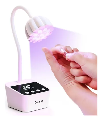 Lámpara Uv Led Recargable Blanca Para Uñas Gel
