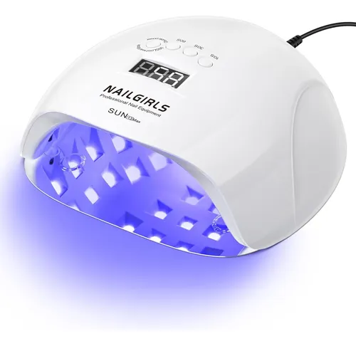 Lámpara Uv Led Blanca 220w Profesional Secado Gel