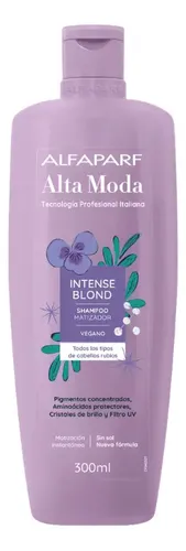 Shampoo Intense Blond Alta Moda Alfaparf X300ml Envase