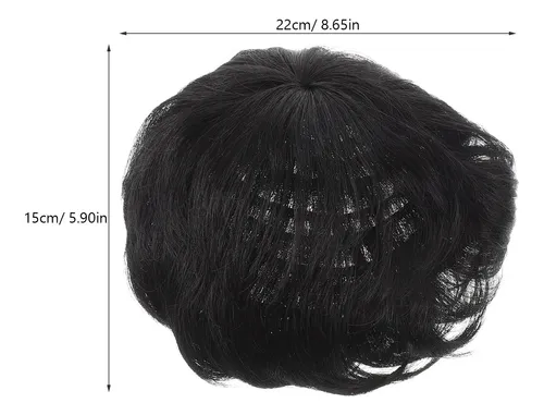 Peluca De Cabello Corto Para Hombres, Natural Y Ligera