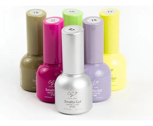 City Girl Esmalte Semipermanente 10ml – Pack 6 U. Variado