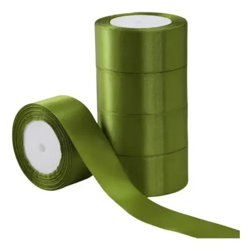O.o 5 Rollos De Listón De Regalo De 4 Cm, Decoración De O Iw