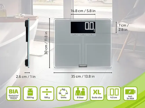 Balanza Soehnle Shape Sense Connect 200 Bluetooth App Fit