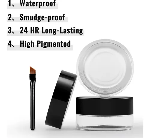 Lápiz De Ojos En Gel Erinde 04 Blanco Impermeable Con