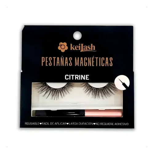 Keilash Pestañas Postizas Magnéticas Reutilizables con Delineador Citrine