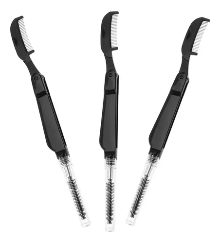 Cepillo Pestañas Y Cejas 3pcs Acero Inoxidable Maquillaje