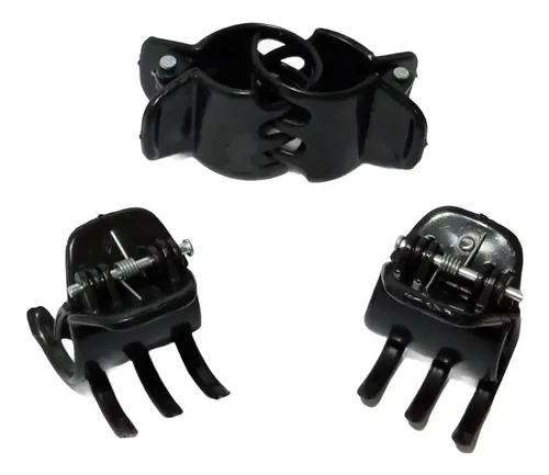 Hebilla Broche De Pelo Irrompibles 3d Mediano X 12 Unidades