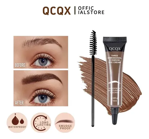 Gel Para Cejas 3d Qcqx Resistente Al Agua Y De Larga Duració