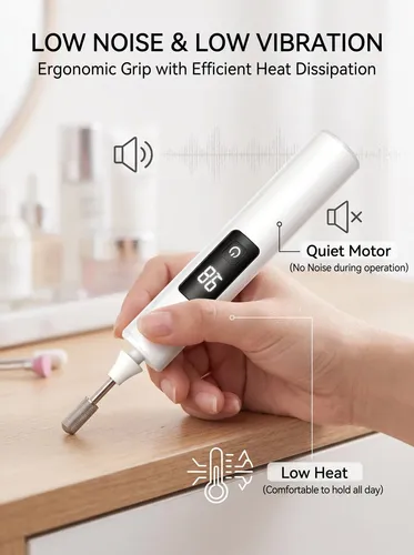 Professional Electric Nail Drill Polisher Kit With Display
