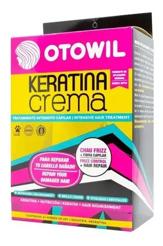 Otowil Keratina Crema Máscara Antifrizz Nutritiva Sobre 25g