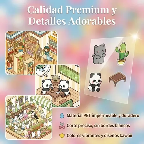 10hojas Pegatinas 3d Diy Pinzas Miniaturas Decorar Regalos