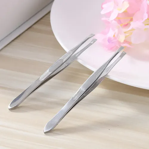 Pinza Para Cejas De Acero Inoxidable, Pinzas Para Depilar Ce