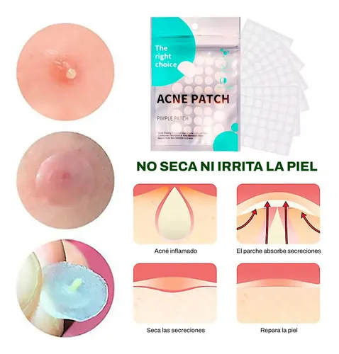 Parches Acne Tratamiento Rápido Absorción Espinillas X36 Tipo De Piel Todo Tipo De Piel