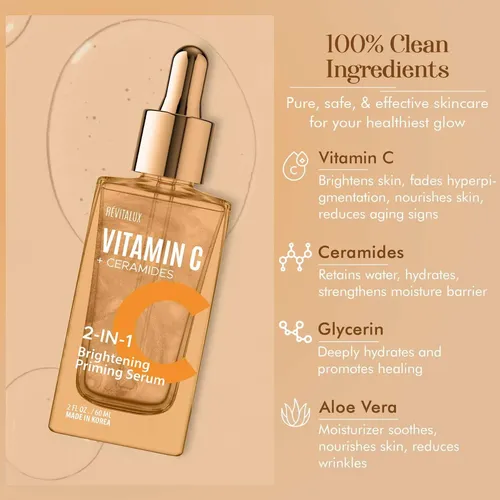 Sérum Revitalux 2 En 1 Con Vitamina C Y Ceramidas, 2 Fl. Oz
