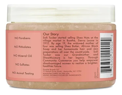 Exfoliante Corporal Sheamoisture, Coco E Hibisco, 12 Onzas