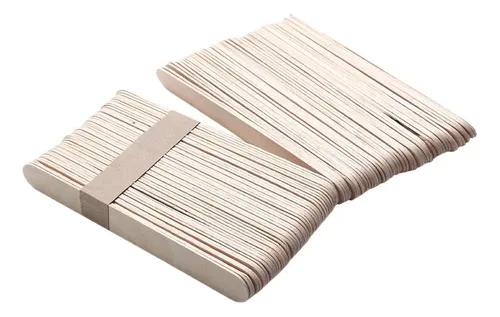 50 Varillas De Cera, Varillas De Madera Para Depilación
