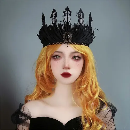 Diadema Gótica Con Forma De Corona De Bruja, Tiara De Reina