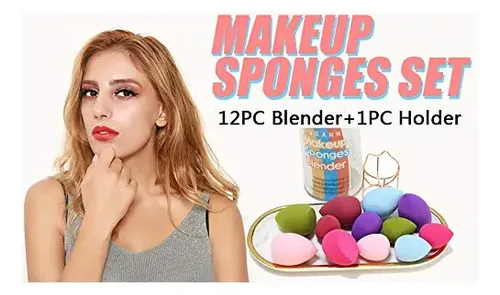 Set De Esponjas Para Maquillaje S Susann Con Soporte 12 Piez