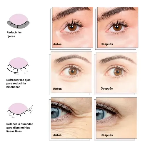 Mascarilla Ojeras Parche Ojos Hidrogel Acido Hialuronico 96u