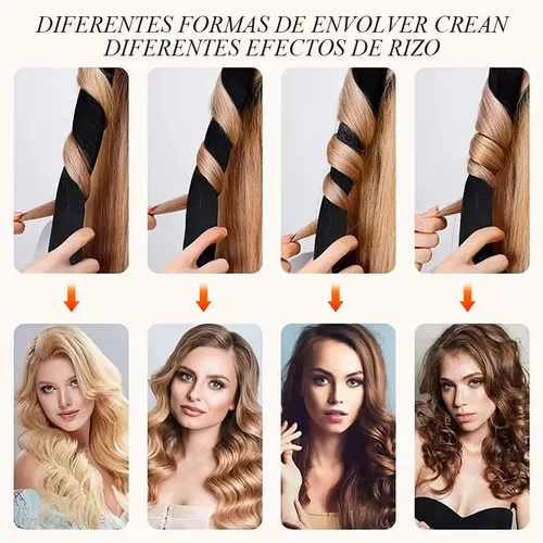 Rulos Para Cabello Sin Calor Con Banda Para Ondas De Noche