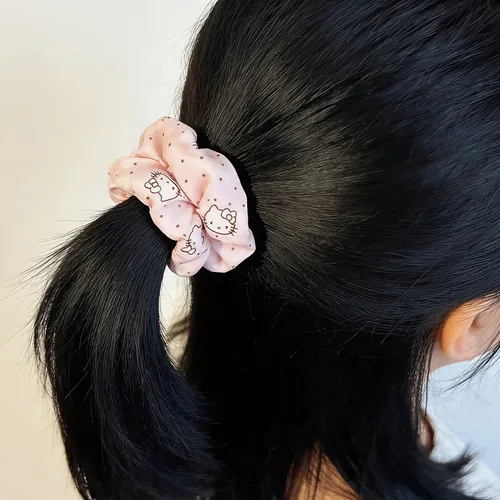 Lazo Cabello Lunares Elástico Resistente 2 En 1 Pulsera Set De 5 Piezas De Gato De Lunares + Arcoíris Riscas