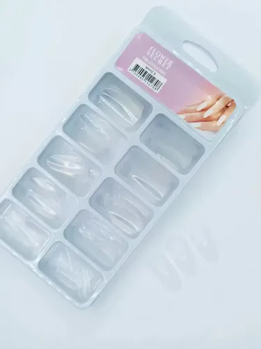 Uñas Postizas Cuadradas Miss Seven 100 Tips Nail Tips Color Natural