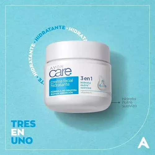 Crema Facial 3 En 1 Hidratante Avon Care Con Vitamina